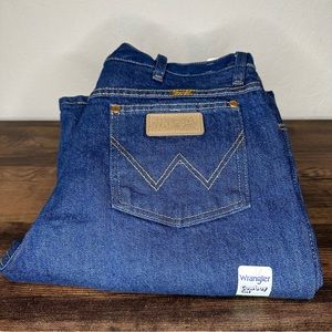 Wrangler Mens Size 32x32 Cowboy Cut Slim Fit Dark Wash Jeans NWT Western Pants